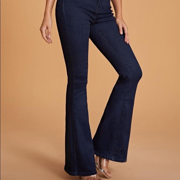 Jessica Simpson Denim - Jessica Simpson flare dark blue jeans size 30